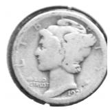 1921 MERCURY DIME G