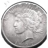 1927 PEACE DOLLAR XF