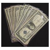 10 SILVER CERTIFICATES