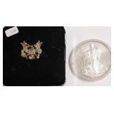 2009 SILVER EAGLE GEM W BOX