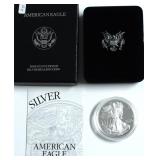 1996 PROOF SILVER EAGLE W BOX PAPERS