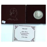PROOF WASHINGTON HALF DOLLAR W BOX PAPERS