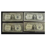 4 SILVER CERTIFICATES