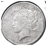 1925 PEACE DOLLAR VF