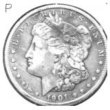 1901 MORGAN DOLLAR VF