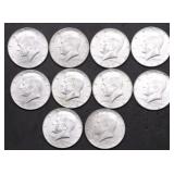 10 40 % SILVER HALF DOLLARS