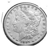 1897 O MRGAN DOLLAR XF