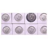 8 40 % SILVER HALF DOLLARS