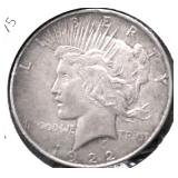 1922 PEACE DOLLAR XF