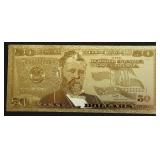.9999 GOLD FOIL 50 $