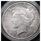 1927 PEACE DOLLAR AU