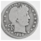 1898 BARBER QUARTER G