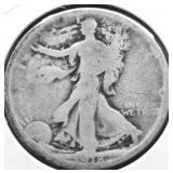 1918 S WALKING HALF DOLLAR G