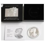 2023 PROOF SILVER EAGLE W BOX PAPERS