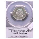 2000 S PCGS PF69DC WASHINGTON QUARTER