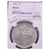 1896 NGC MS63 MORGAN DOLLAR