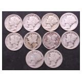10 MERCURY DIMES