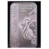 1  OZ .999 SILVER BAR