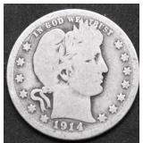 1914 BARBER QUARTER G