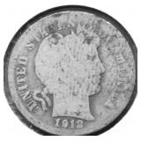 1912 D BARBER DIME G