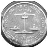1 OZ .999 SILVER ROUND