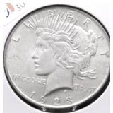 1923 PEACE DOLLAR XF