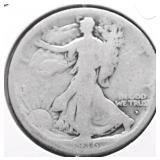 1916 D WALKING HALF DOLLAR G