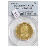 2008 S PCGS PF69DC PRESIDENT DOLLAR