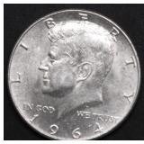 1964 CHOICE BU KENNEDY HALF DOLLAR