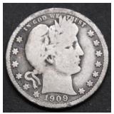 1909 BARBER QUARTER G