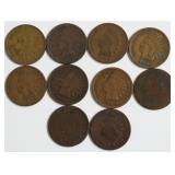 10 INDIAN HEAD CENTS