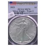 2021 PCGS MS70 SILVER EAGLE