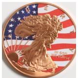 1 OZ   .999 FINE COPPER ROUND