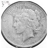 1922 PEACE DOLLAR VF