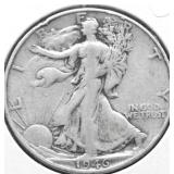 1946 S WALKING HALF DOLLAR VF