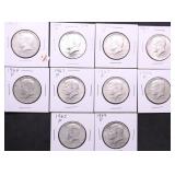 10 40 % SILVER HALF DOLLARS