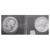 TWO SILVER QUARTERS