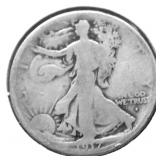 1917 S WALKING HALF DOLLAR G