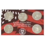 2002 SILVER PROOF QUARTER SET