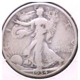 1934 S WALKING HALF DOLLAR VF