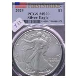 2024 PCGS MS70 SILVER EAGLE