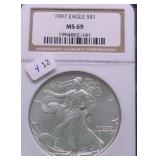 1997 NGC MS69 SILVER EAGLE