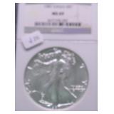 1987 NGC MS69 SILVER EAGLE