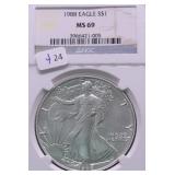 1988 NGC MS69 SILVER EAGLE