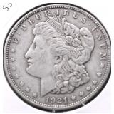 1921 MORGAN  DOLLAR XF