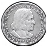 1892 COLUMBIAN EXPO HALF DOLLAR XF DETAILS