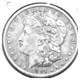1891 MORGAN DOLLAR XF