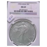 1994 NGC MS69 SILVER EAGLE