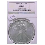 1995 NGC MS69 SILVER EAGLE
