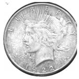 1922 PEACE DOLLAR VF